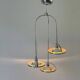 Mid-century modern triple shade ceiling light by Reggiani, 1960s, Italy.