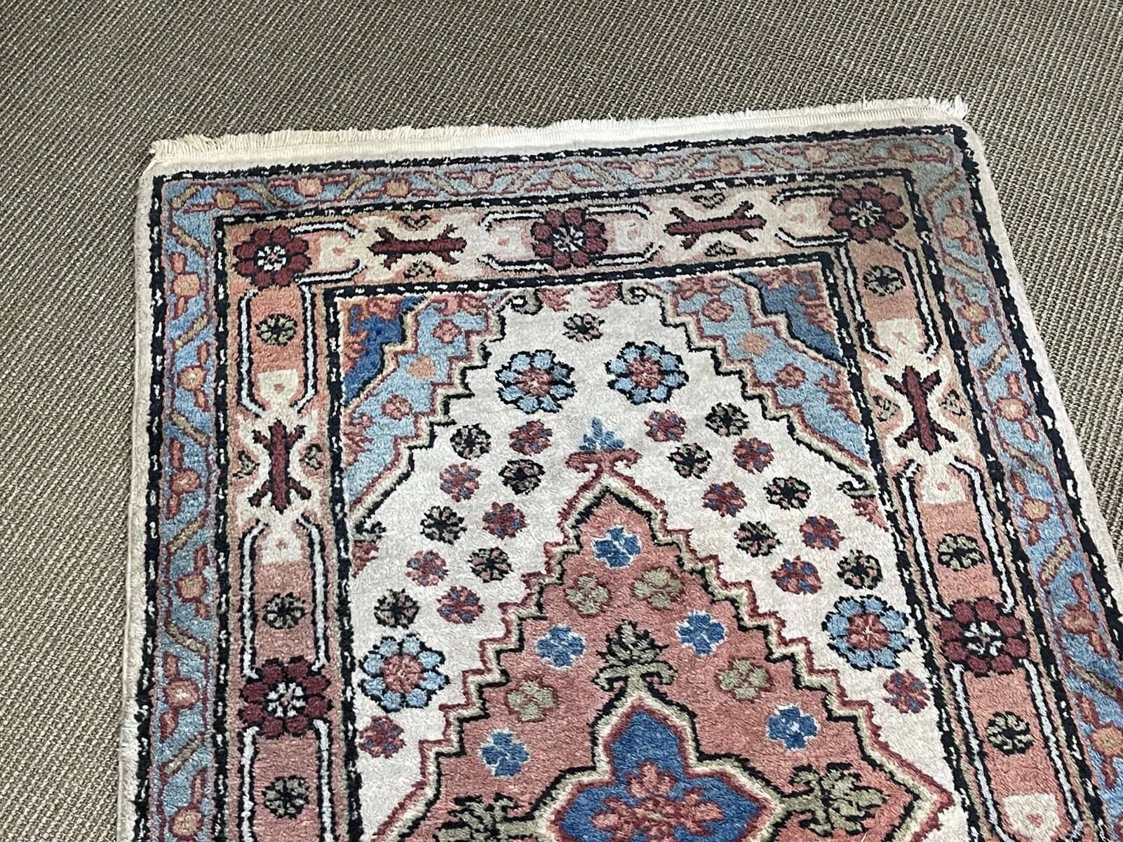 Tapis iranien en laine fait main - 3m30x70cm