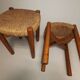 Pair of vintage stools called Méribel by Charlotte PERRIAND