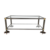 Table basse en verre vintage
