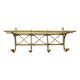 1960s rattan wall coat rack