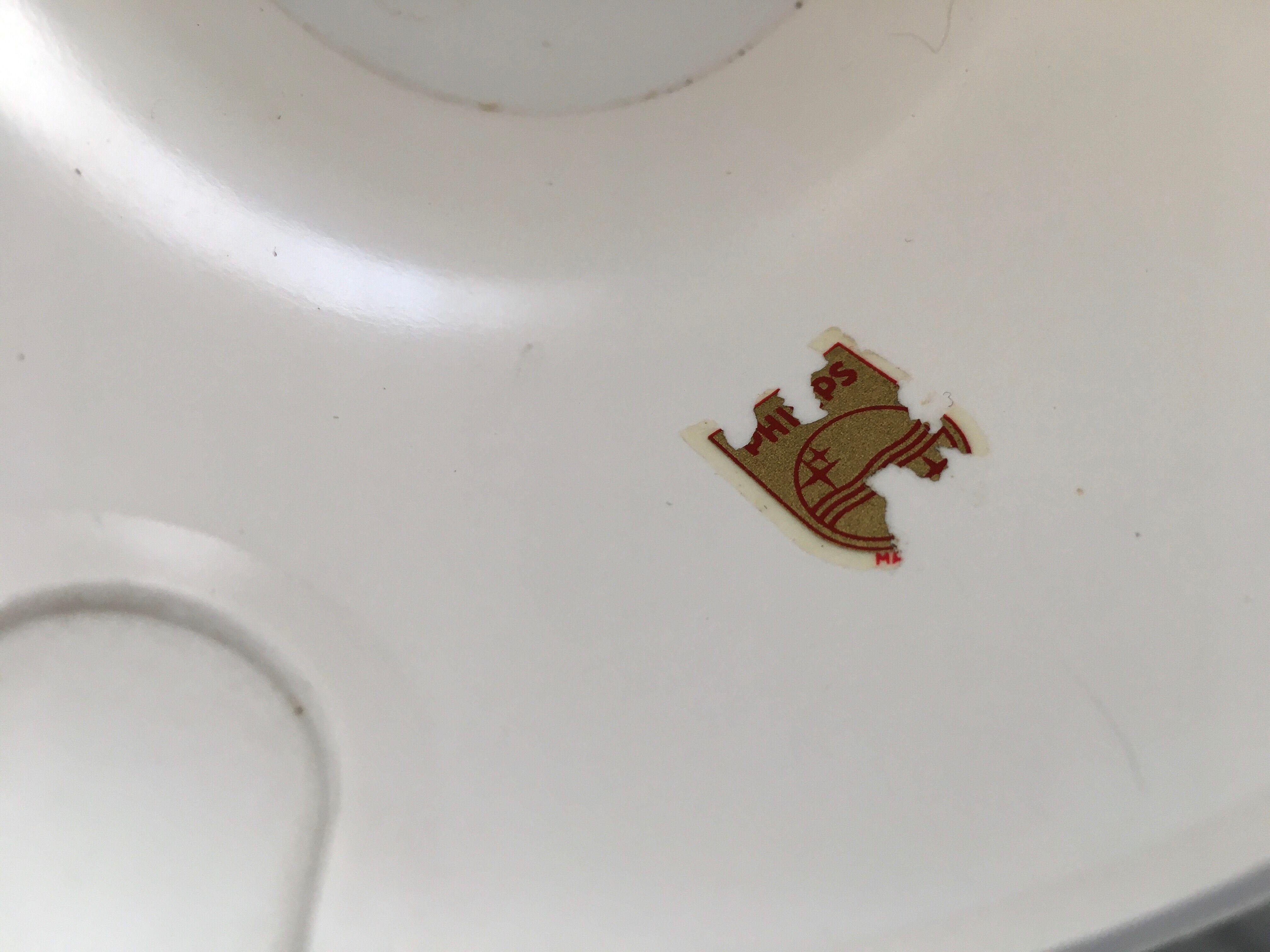 Hanging Philips Louis Kalff opaline 60s