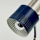 Vintage blue and chrome desk lamp from the 70s.