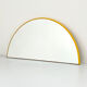 Miroir jaune demi-cercle, 1970s