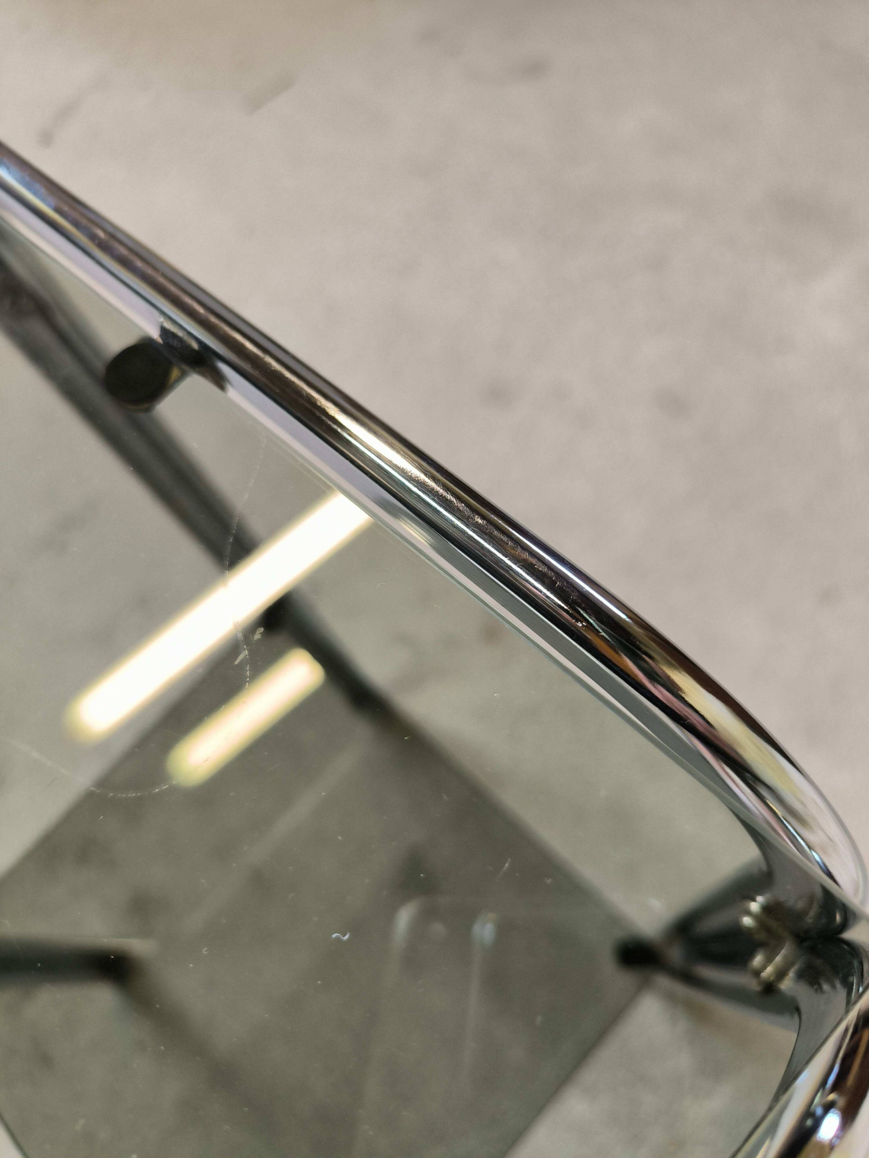 Vintage chrome saddle