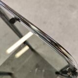 Vintage chrome saddle