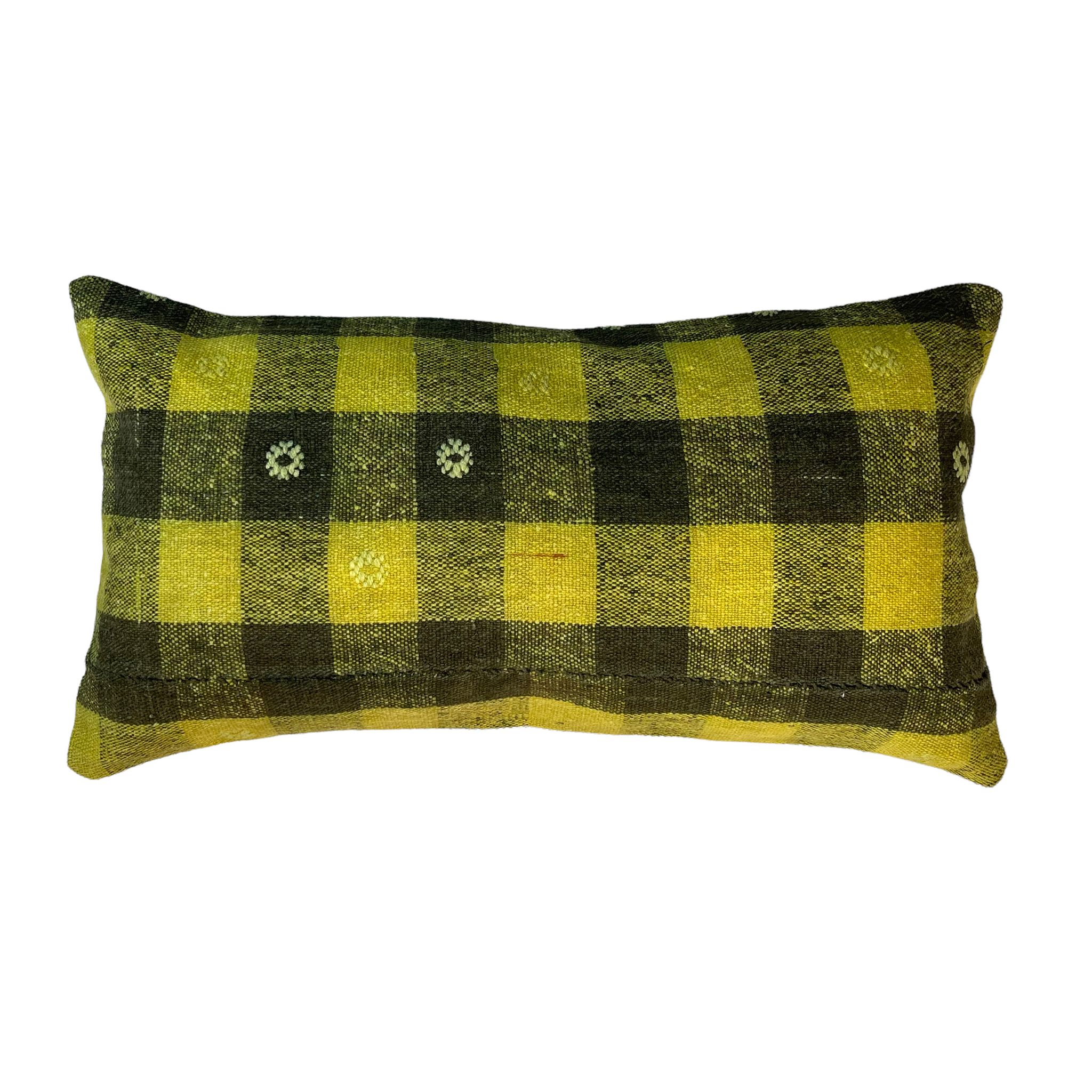 Vintage turkish kilim cushion cover , 30 x 60 cm