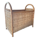 Vintage magazine rack in rattan and wicker