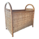 Vintage magazine rack in rattan and wicker