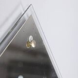 Vintage 1960s Italian-design glass teardrop wall mirror