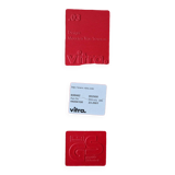 Set of 2 red .03 chairs by Maarten van Severen for Vitra, Switzerland 1998