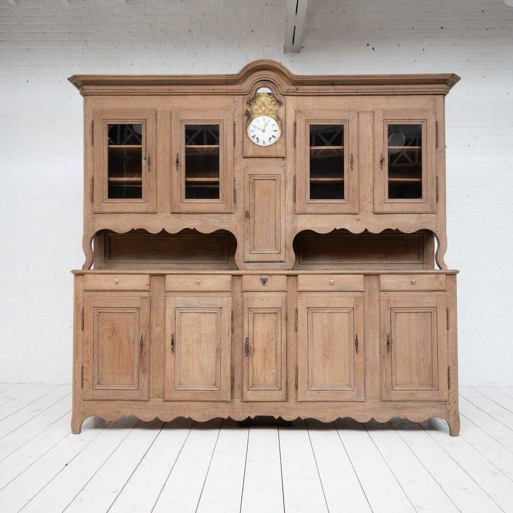 Large Oak 2-Part Buffet, France, 1780s