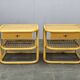 Pair of bamboo bedside tables by Kenneth Bergenblad for DUX, 1960s