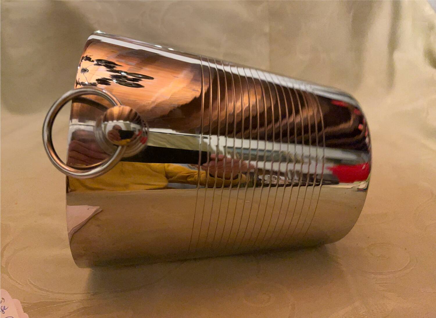 Vintage stainless steel ice bucket