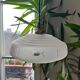 Translucent glass saucer suspension
