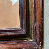 Antique wooden mirror