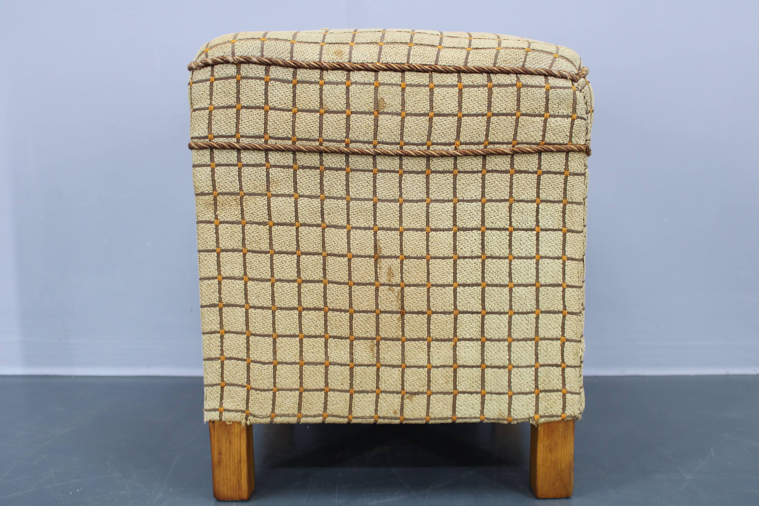 1930s Art Deco Tabouret ,Czechoslovakia