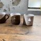 Anthropomorphic ceramic teapot, cups and bowl set