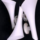 White Murano glass sconces for "Murano Due" by Carlo Nason Italy