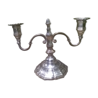 Silver metal chandelier