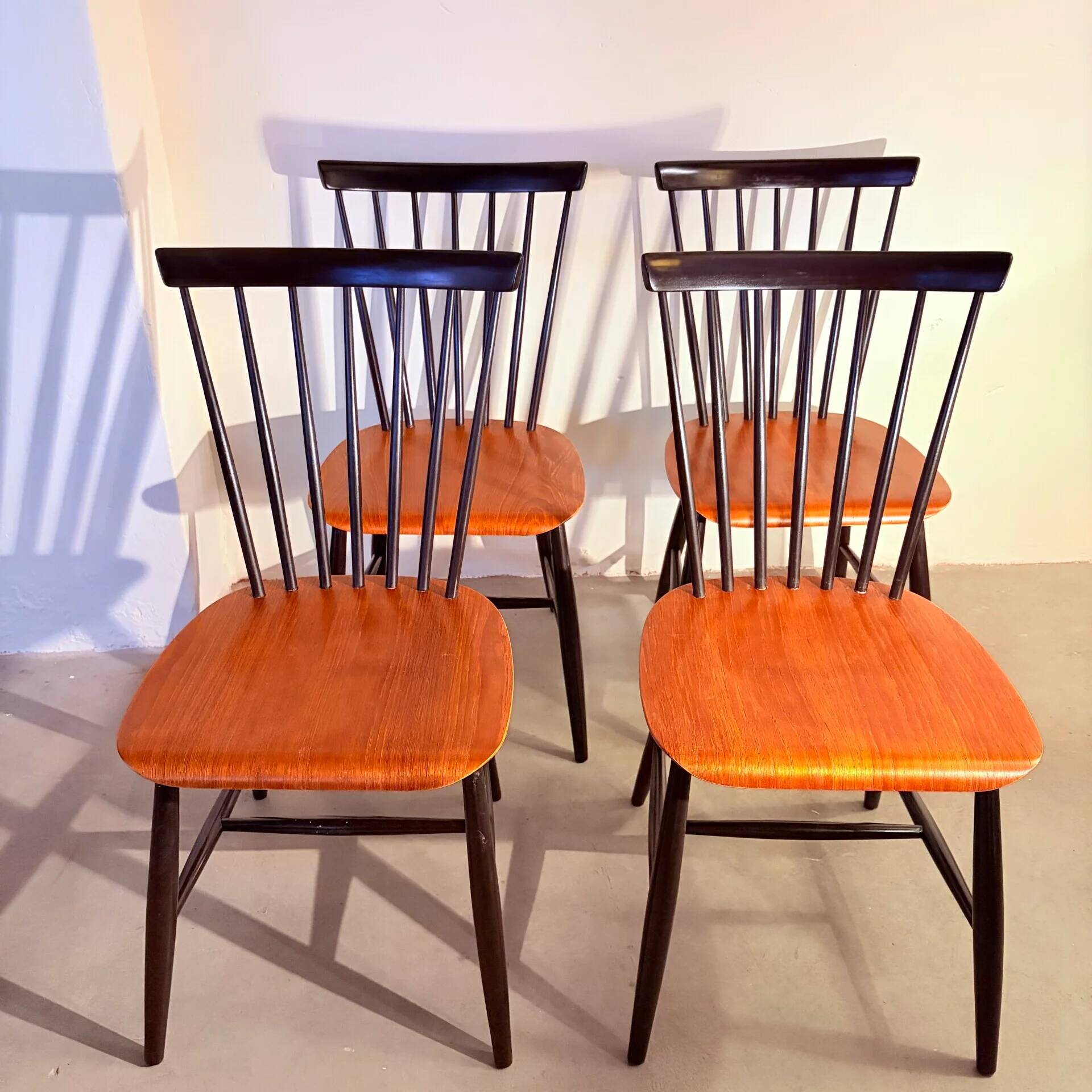Dining chairs Sven Erik Fryklund for Hagafors, Swedish 1960s