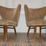 Chair Danish wingback Chair Scandinavian flesh small wing of Elias Svedberg