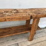 Etabli de menuisier chêne 250cm, début XX
