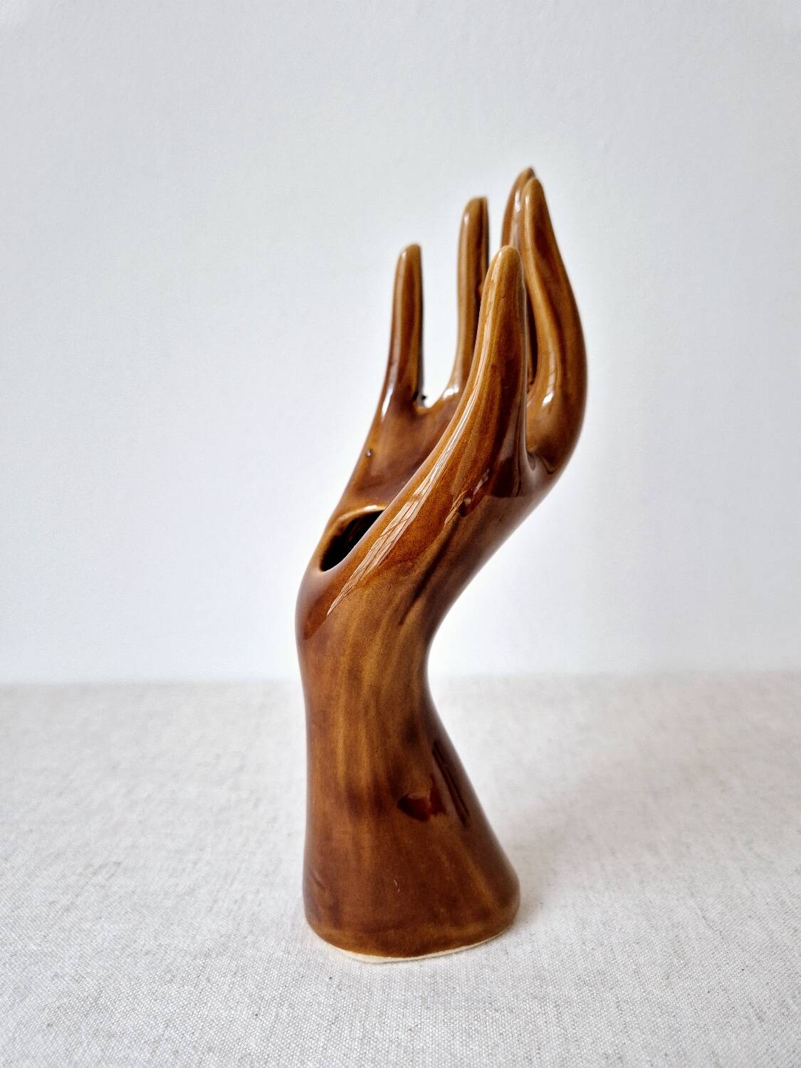 Glazed ceramic soliflore - Vintage