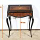 Blackened pearwood and amboyna sloping desk, Napoleon III period, mid-19th century