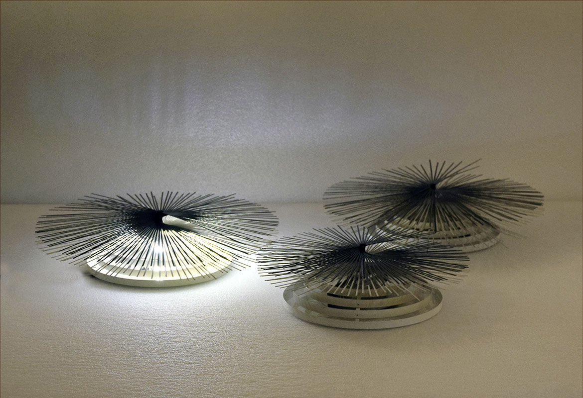 Lumina 'Helios' wall lamps design Roberto Blumer, 1980s