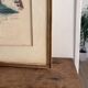 Lithograph Elegant Woman Greyhound Latin Union Edition Lucien Fontanarosa