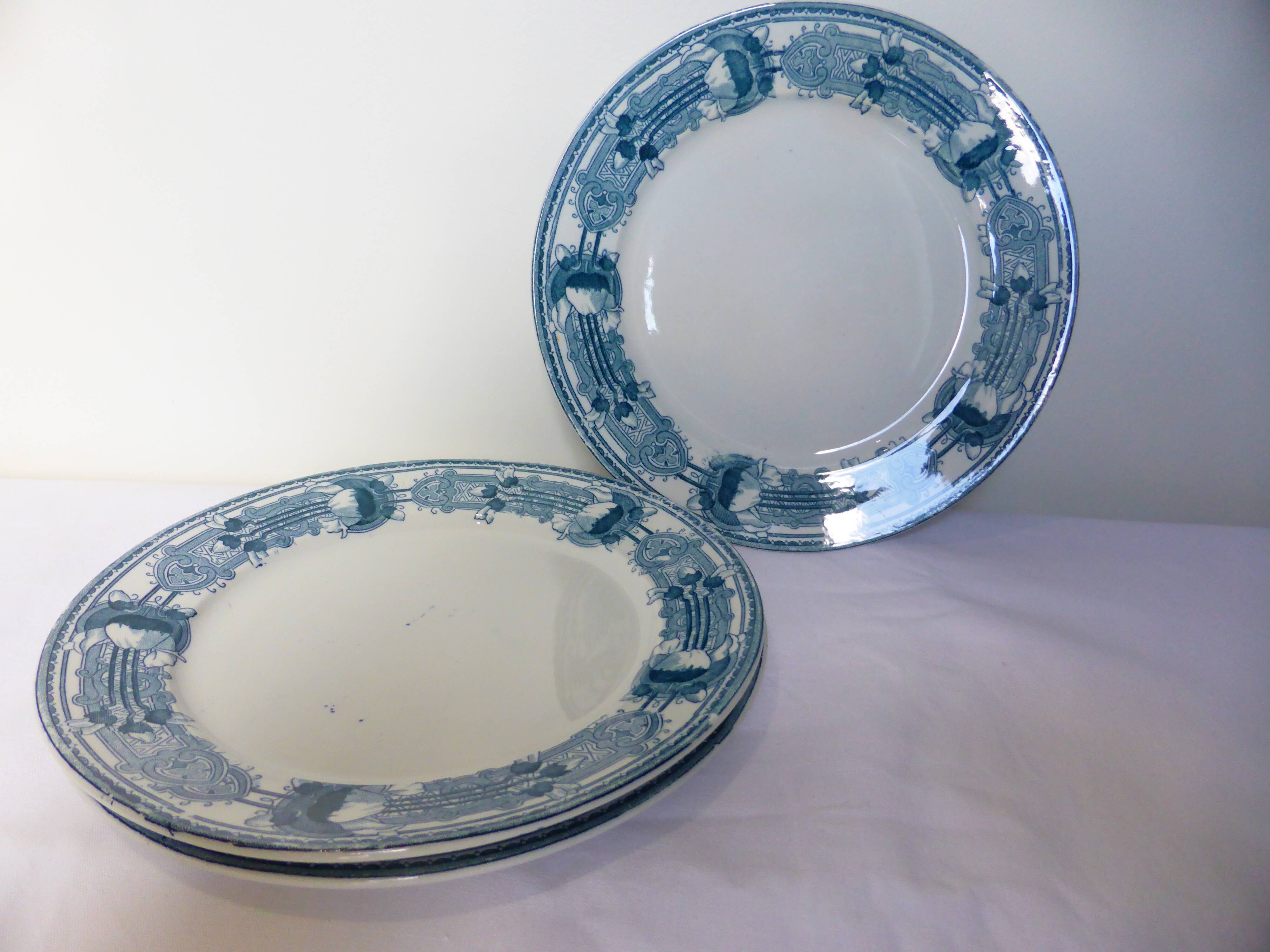 3 vintage dessert plates from CM&C, Massena model