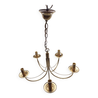 Brass chandelier