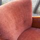 Club 50s 60s armchair Red