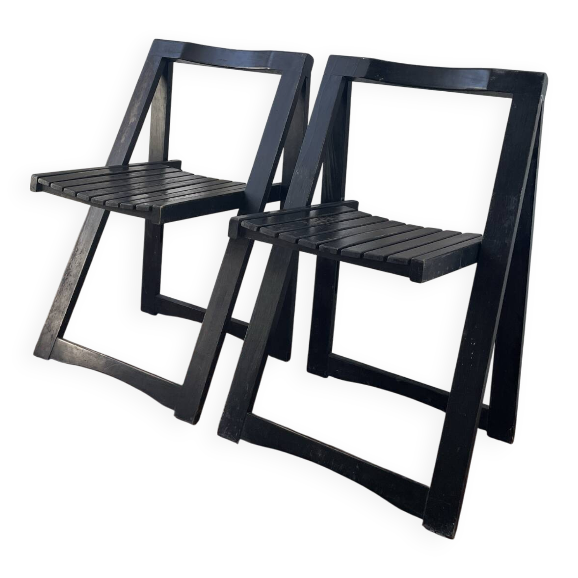 Pair of folding chairs Trieste attributed to Aldo Jacober – design i