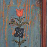 Rustic Farmhouse Folk Art Painted Bridal Wardrobe 1811