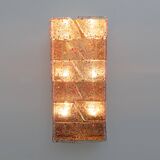 Pair of Mid-century Modern Style Italian Murano Glass and Brass Sconces