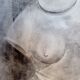 Drawing charcoal study nude femini statue 64x48cm
