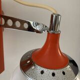 Set of two vintage orange wall lights from the 70s