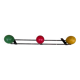 Multicolored coat rack