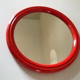 Round mirror vintage orange Years 70