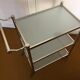 Metal and sand glass rolling table