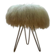 Rare Midcentury Brass and Hairpin Tripod Stool, Germany, 1960s