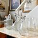 Chiseled crystal carafe