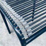 Postmodern sandows chairs attributed to rene herbst for ecart international, 1980s, set of 6