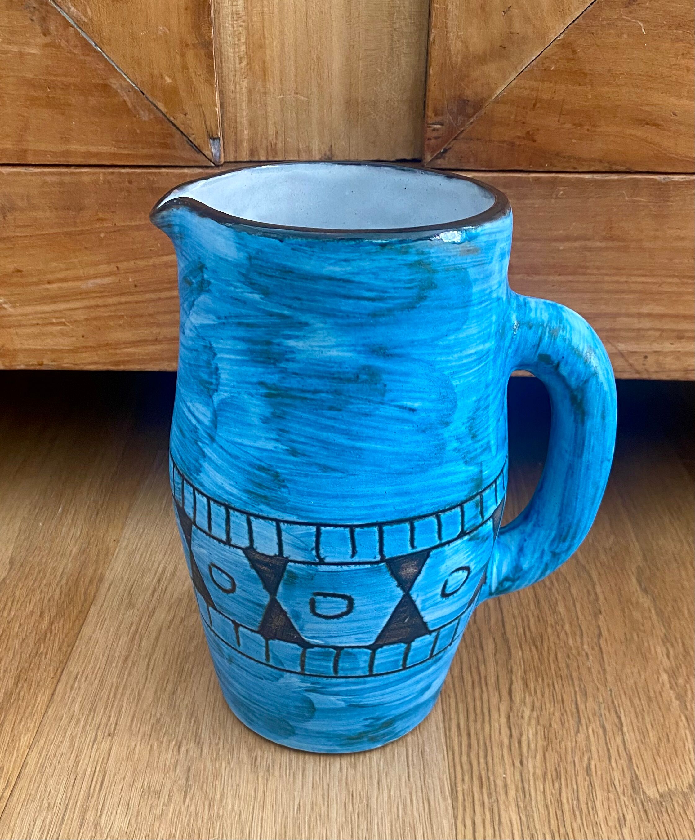 Ceramic pitcher Alain Maunier Vallauris