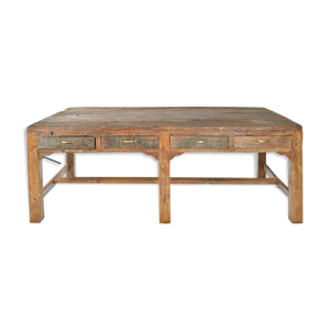 table en bois à 8 tiroirs