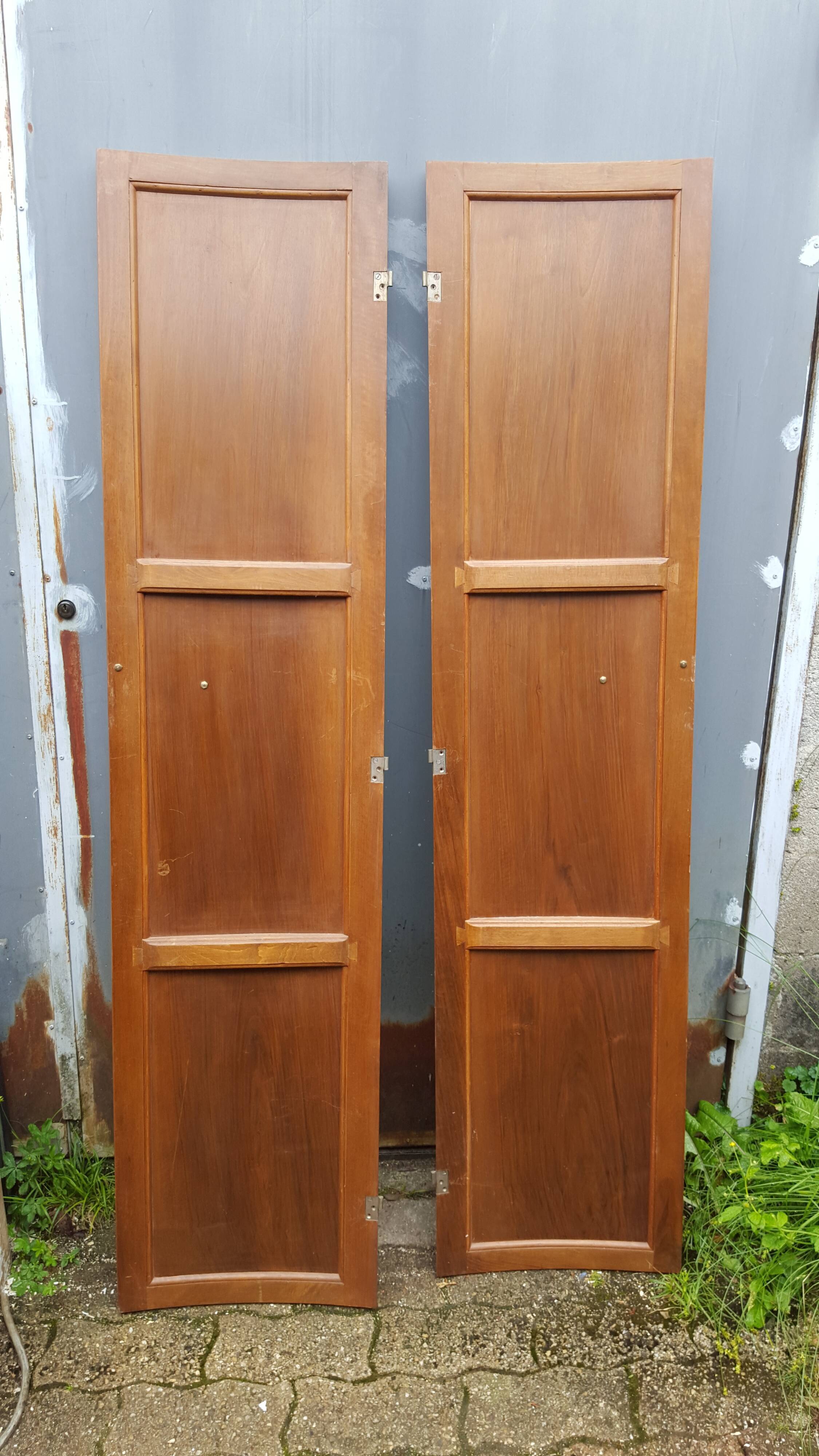 Pair of solid wood Art Deco doors