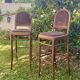 Pair of bar stools/high chairs - Thonet style