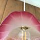 Suspension en opaline vintage 1930